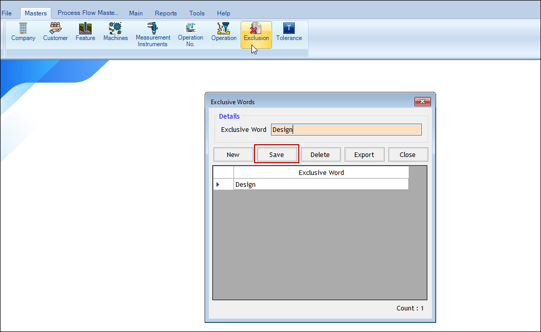 Adding Exclusive words in Image OCR software